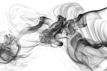 Abstract cloud of black transparent smoke background