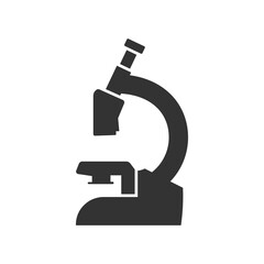 Microscope icon design template vector isolated illustration