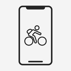 Smartphone icon isolated on background. Gadget symbol modern, simple, vector, icon for website design, mobile app, ui. Vector Illustration