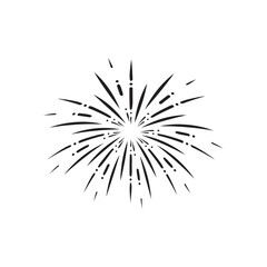 Fireworks icon design template vector isolated illustration
