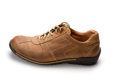 Walking shoe on white background