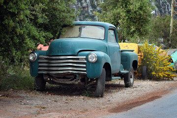 Retro Blue Truck