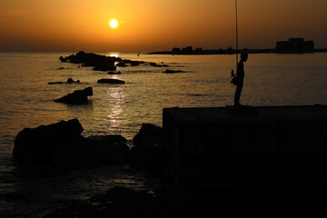 Sonnenuntergang Hafen von Paphos