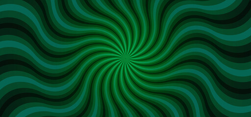 Green Sunburst Curve Ray background  © Me&Art