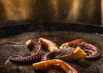 tentaculos de pulpo asados a la plancha 