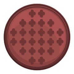 City manhole icon. Cartoon of city manhole vector icon for web design isolated on white background