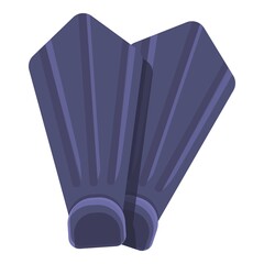 Flippers for swimming pool icon. Cartoon of flippers for swimming pool vector icon for web design isolated on white background © nsit0108