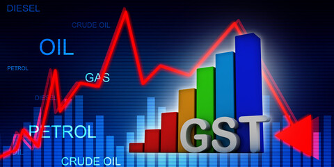 3d rendering Stock market online business concept. business Graph 