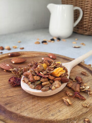granola with nuts