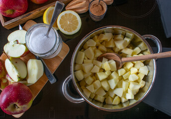 Apple sauce preparation