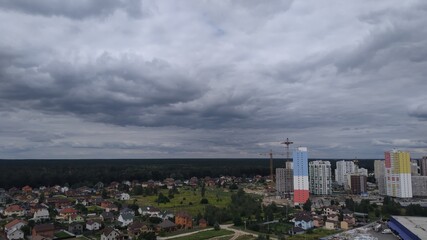 Obraz premium clouds over the city