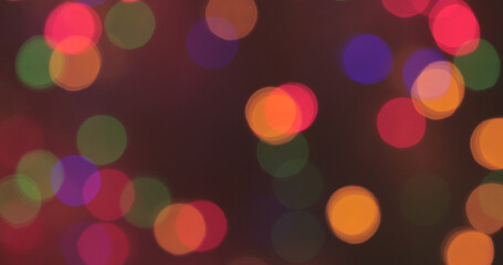 Colored bokeh abstract background. Decoration at Christmas holiday.