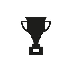 Icon of the Cup. A trophy. Victory. Simple flat vector illustration on a white background