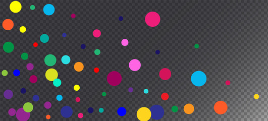 Rainbow Confetti Modern Vector Wallpaper. Falling