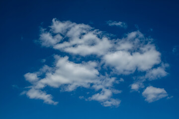 Naklejka na ściany i meble Summer blue sky with clouds