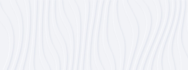 White silver soft wavy universal background for business presentation. Abstract flowy elegant pattern. Minimalist empty lined blank BG. Halftone monochrome fluid cover. Modern digital minimal vertical