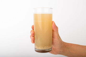 Sikhye on a white background