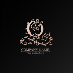 Premium Vector Q logo. Monnogram. Personal logo or sign for branding an elite company.