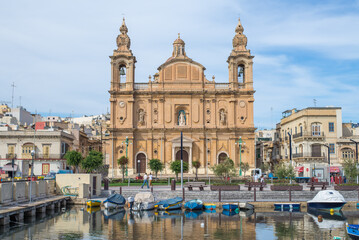 Fototapeta na wymiar San Guzepp Parish Church in Msida, Malta