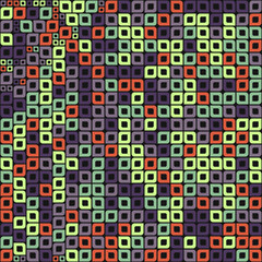 Abstract Geometric Pattern generative computational art illustration