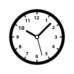 Clock icon Vector illustration. Watch icon Vector illustration. Time icon Vector illustration.