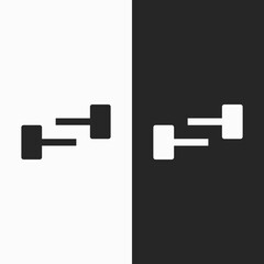 Obraz premium Letter S Hammer with modern style.