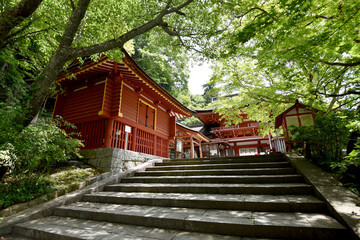談山神社　西宝庫と楼門　奈良県桜井市