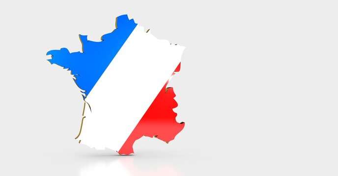 france flag 3d country digital