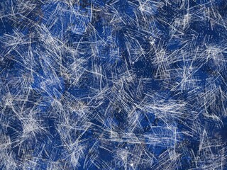 Blue Old grunge dirty paint stone texture background. Digital art illustration