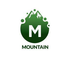 Vector mountain logo design eps format, suitable for your design needs, logo, illustration, animation, etc.