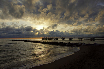 Fototapeta premium sunset at the beach