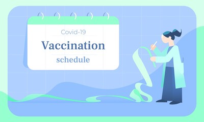 Doctor processing coronavirus vaccination requests