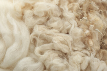 Soft white wool texture as background, closeup - obrazy, fototapety, plakaty