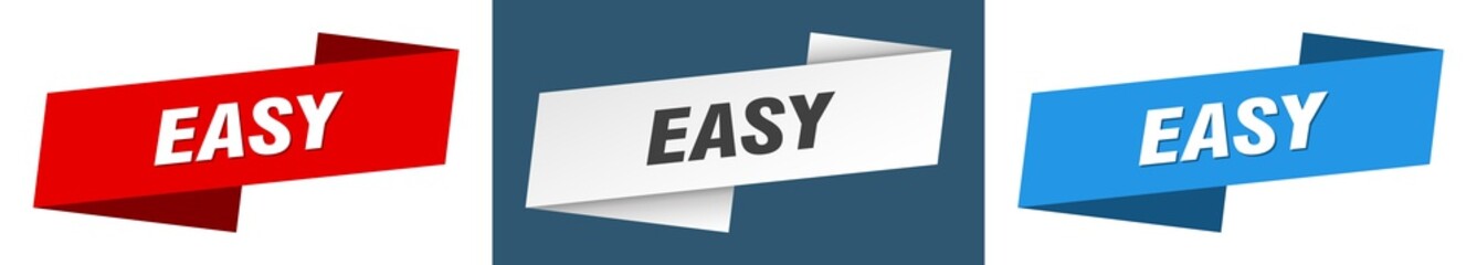 easy banner. easy ribbon label sign set