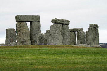 Prehistoric monument Stonehenge in Wiltshire, England is a UNESCO World Heritage Site and British cultural icon.