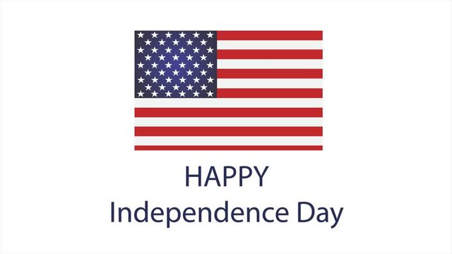 Happy Independence Day 4th of July celebration in America