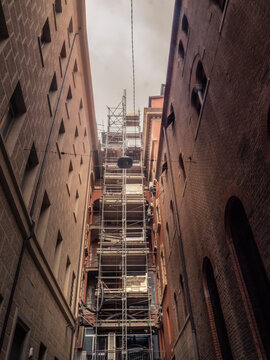 Palace Stacking, Desolate Street With Old Buildings