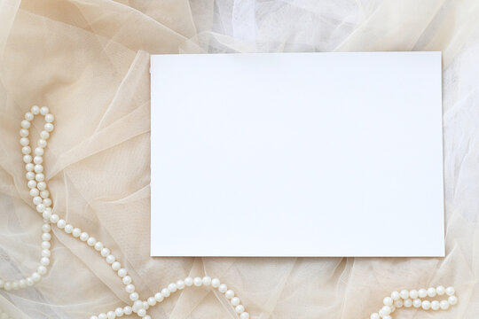 blank paper page, template for wedding invitation, mockup for pictures