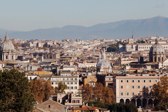 A view from the Gianicolo Hill, Rome