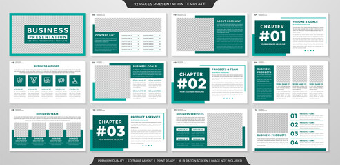 annual report template design with minimalist style use for corporate presentation and annual report