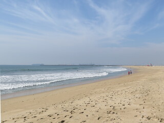 the Seal Beach in Orange County, California, in the month of October, USA