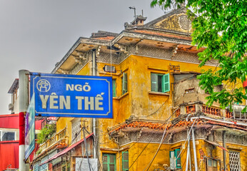 Fototapeta na wymiar Old Hanoi, HDR Image