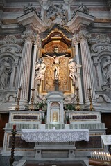 Fototapeta na wymiar Napoli - Cappellone del Crocifisso della Basilica di San Giovanni Maggiore