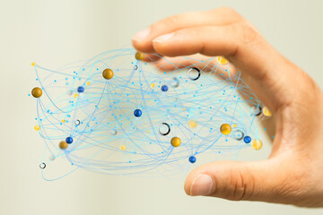 conference Digital Network and data concept 3d