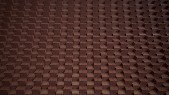 wooden blocks pattern background 3D computer generated image