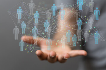 Unity group and teamwork concept
