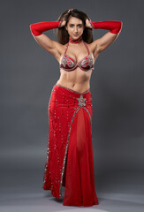 Arabic lady belly dancer
