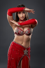 Arabic lady belly dancer