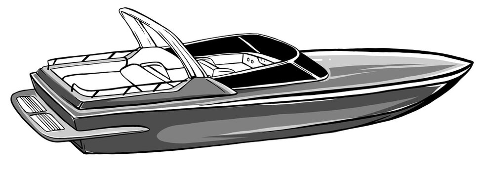 monochromatic boat Icon Vector Illustration graphics art