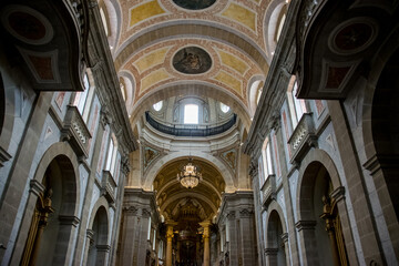 Vista general de la basílica del Santuario del Bom Jesus do Monte en Braga